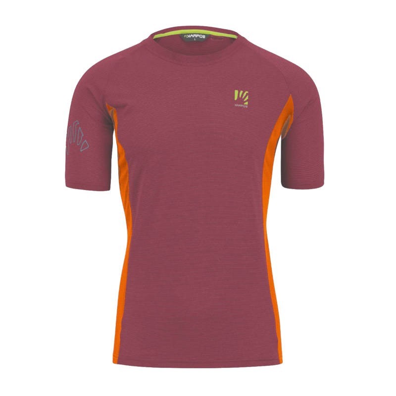 Herren T-Shirt Karpos Nuvolau Jersey Granatapfel / Scharlach-Ibis Herren T-Shirt Karpos Nuvolau Jersey Granatapfel / Scharlach-Ibis